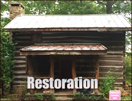 Historic Log Cabin Restoration  Greenville, Alabama